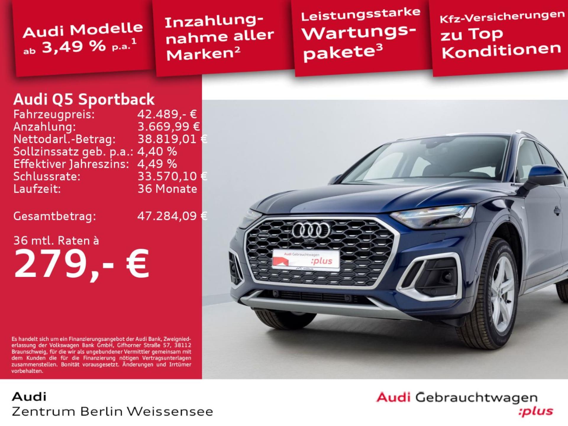 Audi Q5 Sportback TFSI e S line