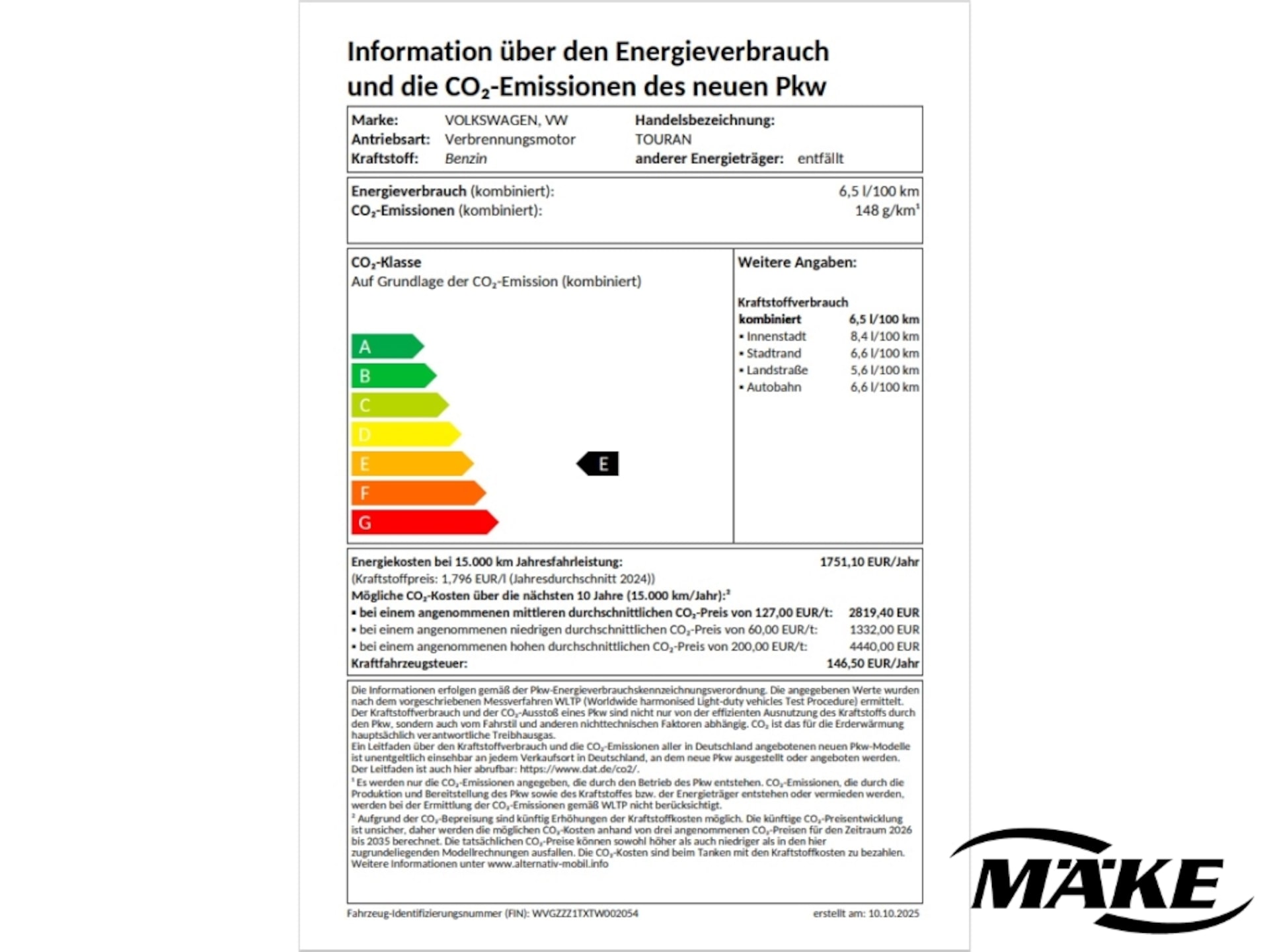 Volkswagen Touran ENERGY