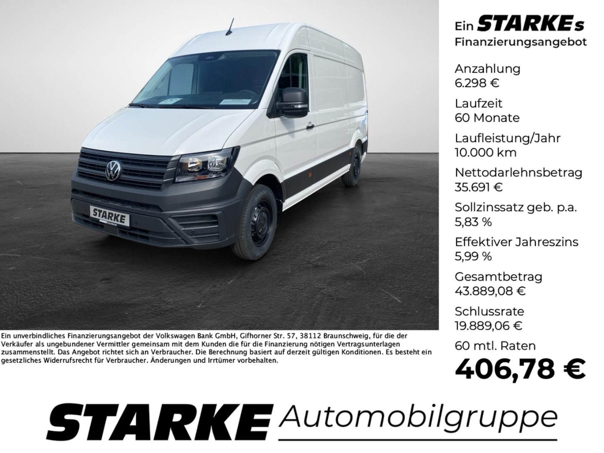 Volkswagen Crafter Kasten mittlerer Radstand
