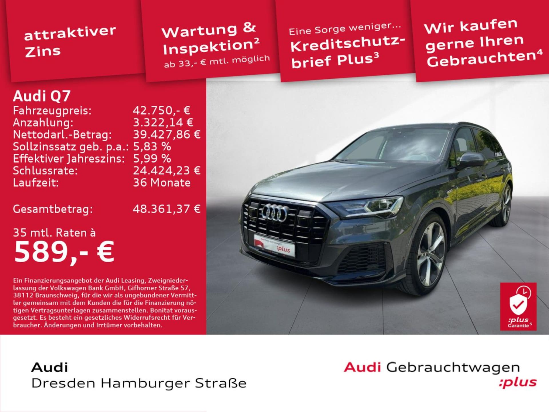 Audi Q7 SUV TFSI e S line