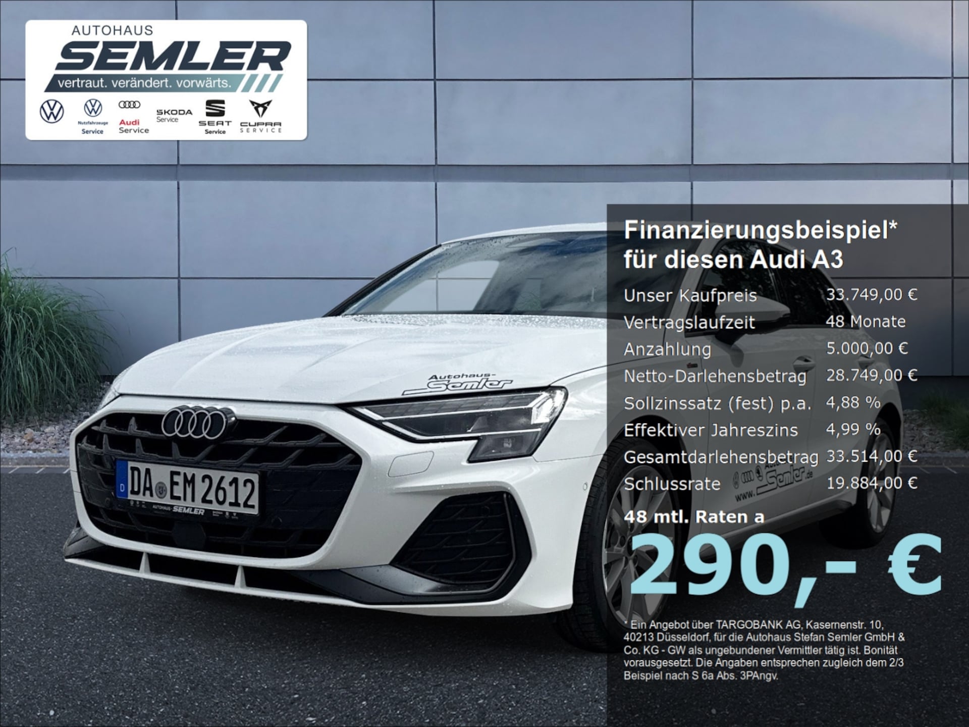 Audi A3 Sportback S line