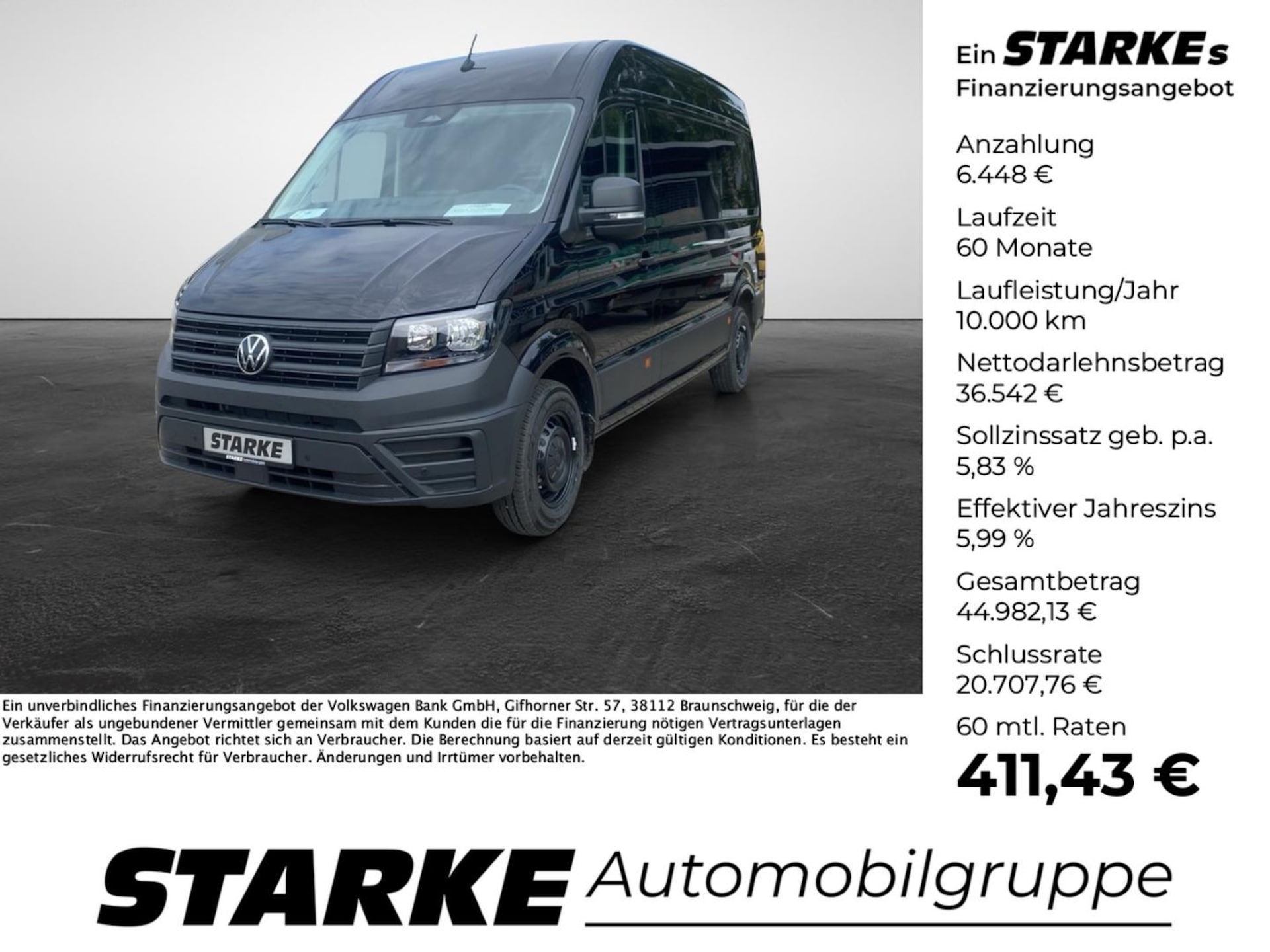 Volkswagen Crafter Kasten mittlerer Radstand