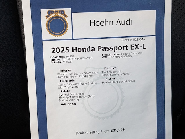 2025 Honda Passport