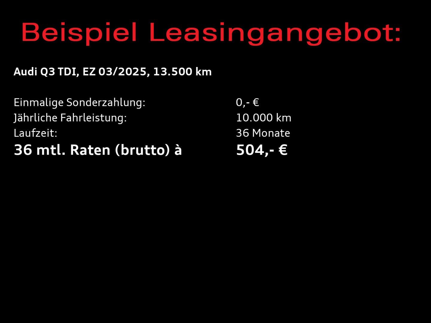 Bild über Audi Q3 35 TDI S tronic - für weitere Informationen kontaktieren Sie den Audi Partner