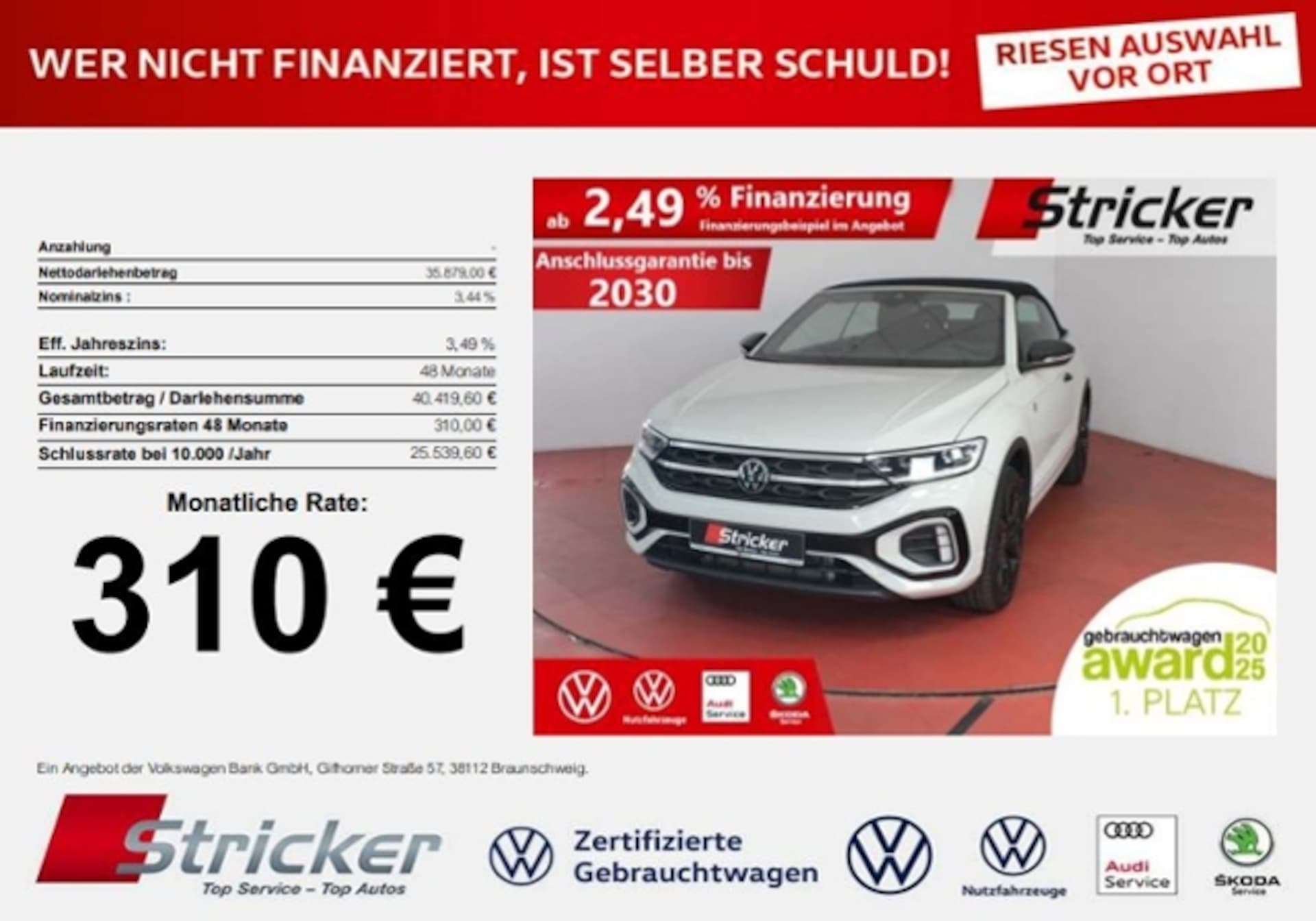 Volkswagen T-Roc Cabriolet R-Line