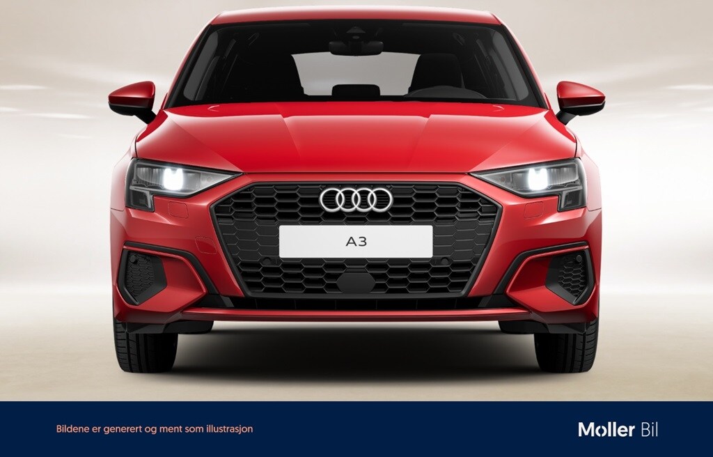Bild som visar&nbsp;Audi A3 Sportback&nbsp;A3 Sportback 35 TFSI Proline 150 hk 6-växlad - för mer information kontakta din Audi Partner