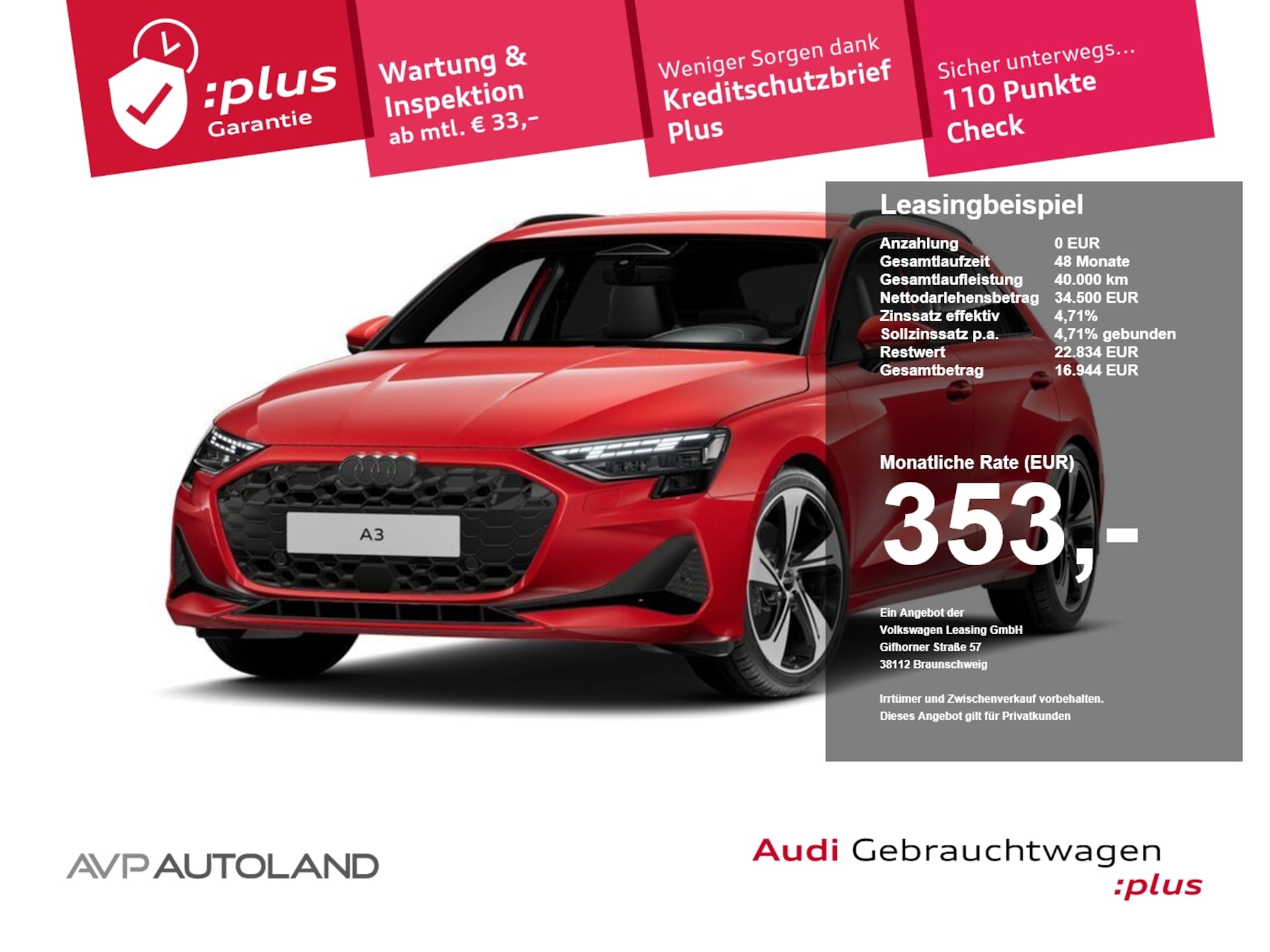 Audi A3 Sportback Advanced