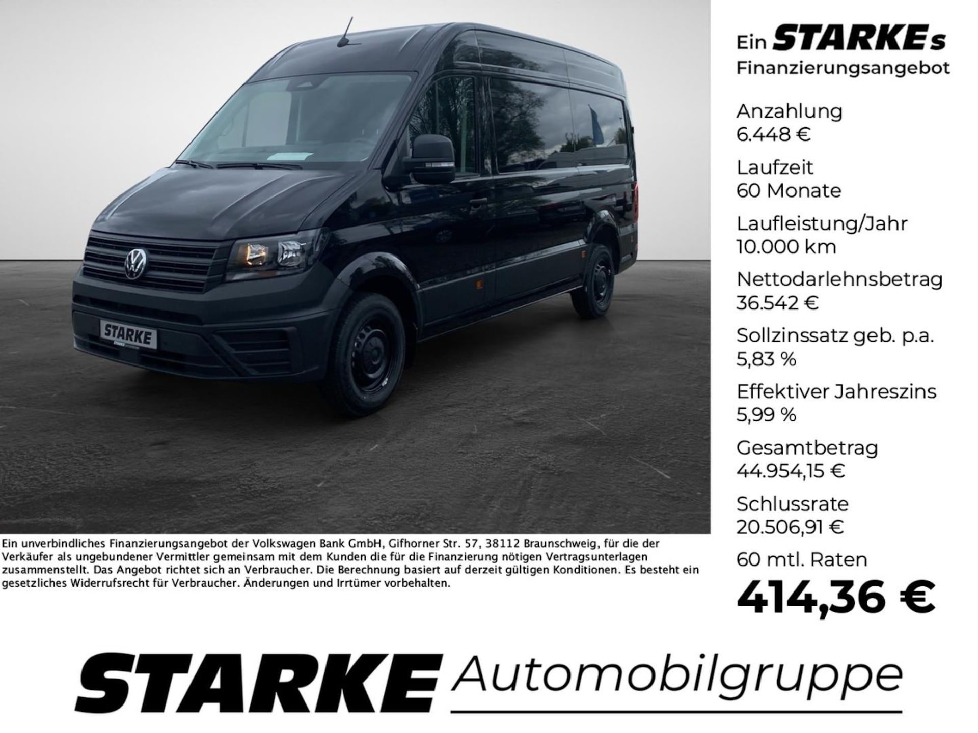 Volkswagen Crafter Kasten mittlerer Radstand