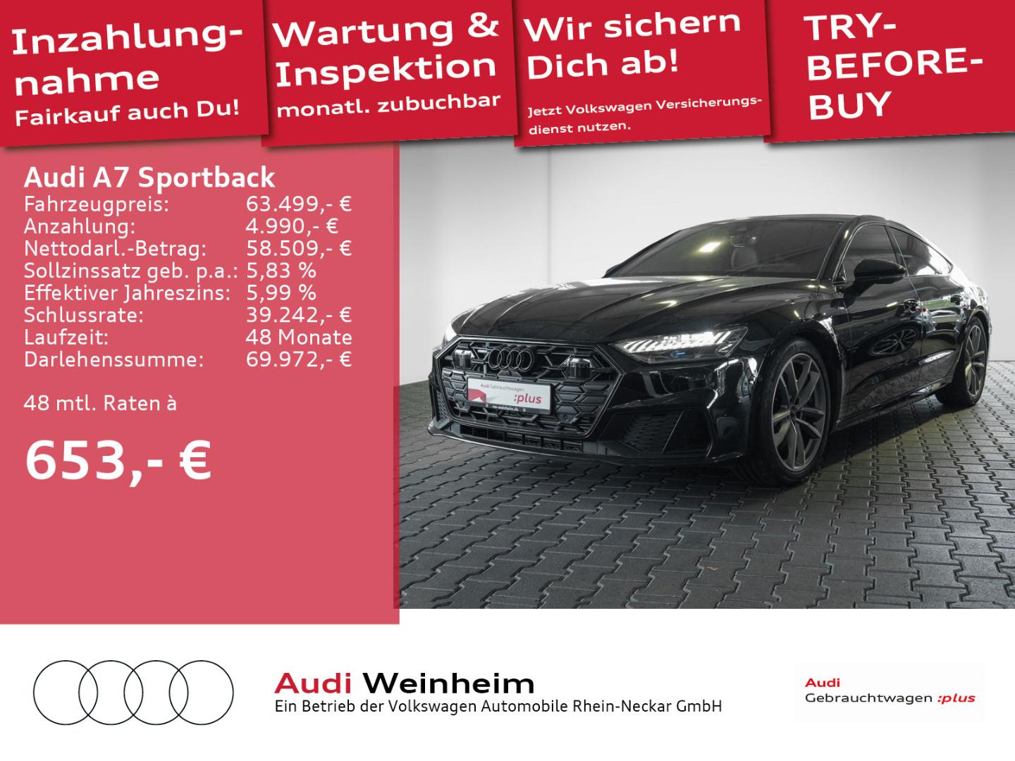 Image about Audi A7 Sportback TFSI e 55 TFSI e quattro S tronic