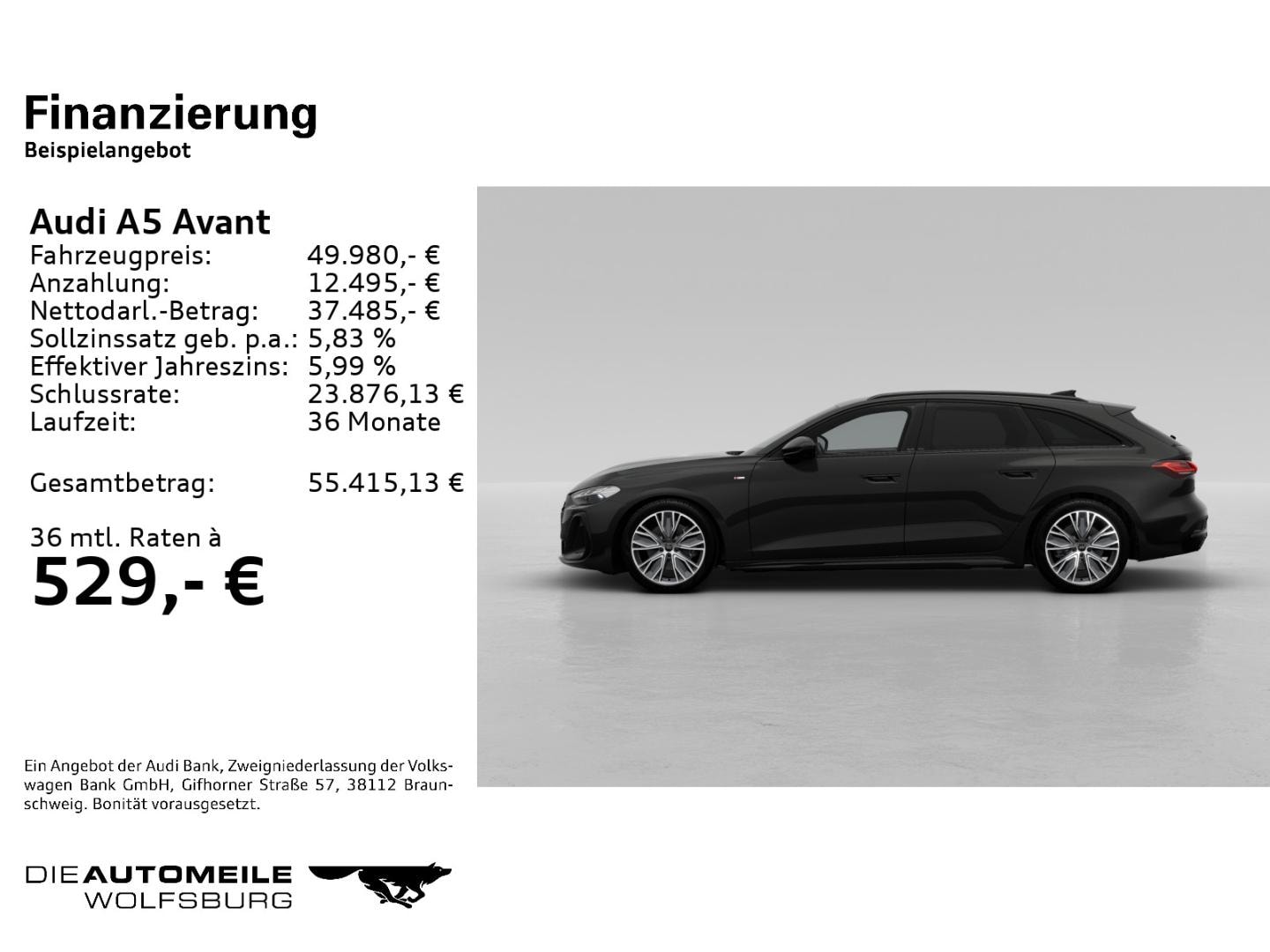 Bild über Audi A5 Avant TDI quattro 150 kW S tronic - für weitere Informationen kontaktieren Sie den Audi Partner