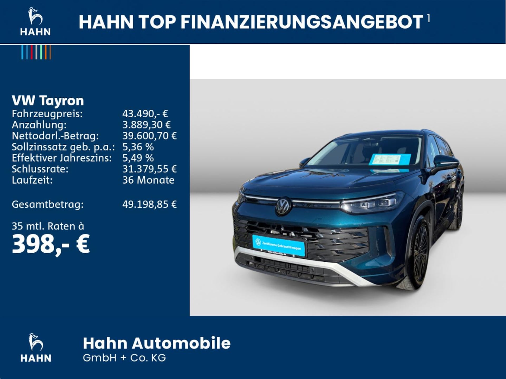 Volkswagen Tayron Elegance