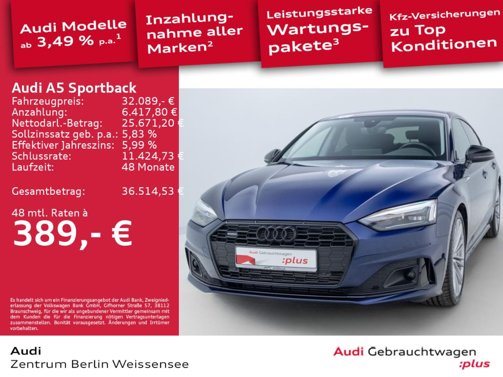 Audi A5 Sportback Advanced