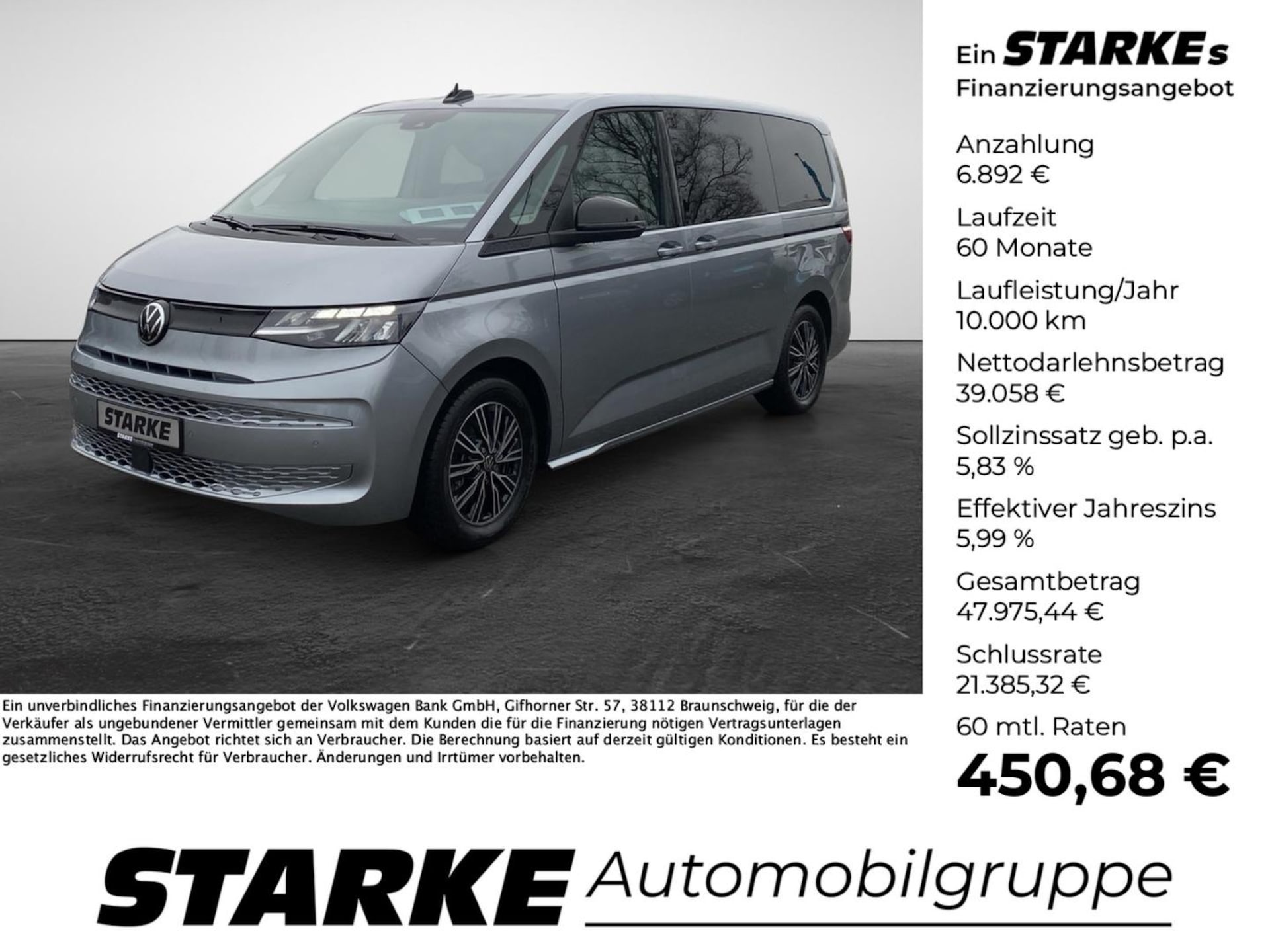 Volkswagen Multivan Langversion Basis-Modell
