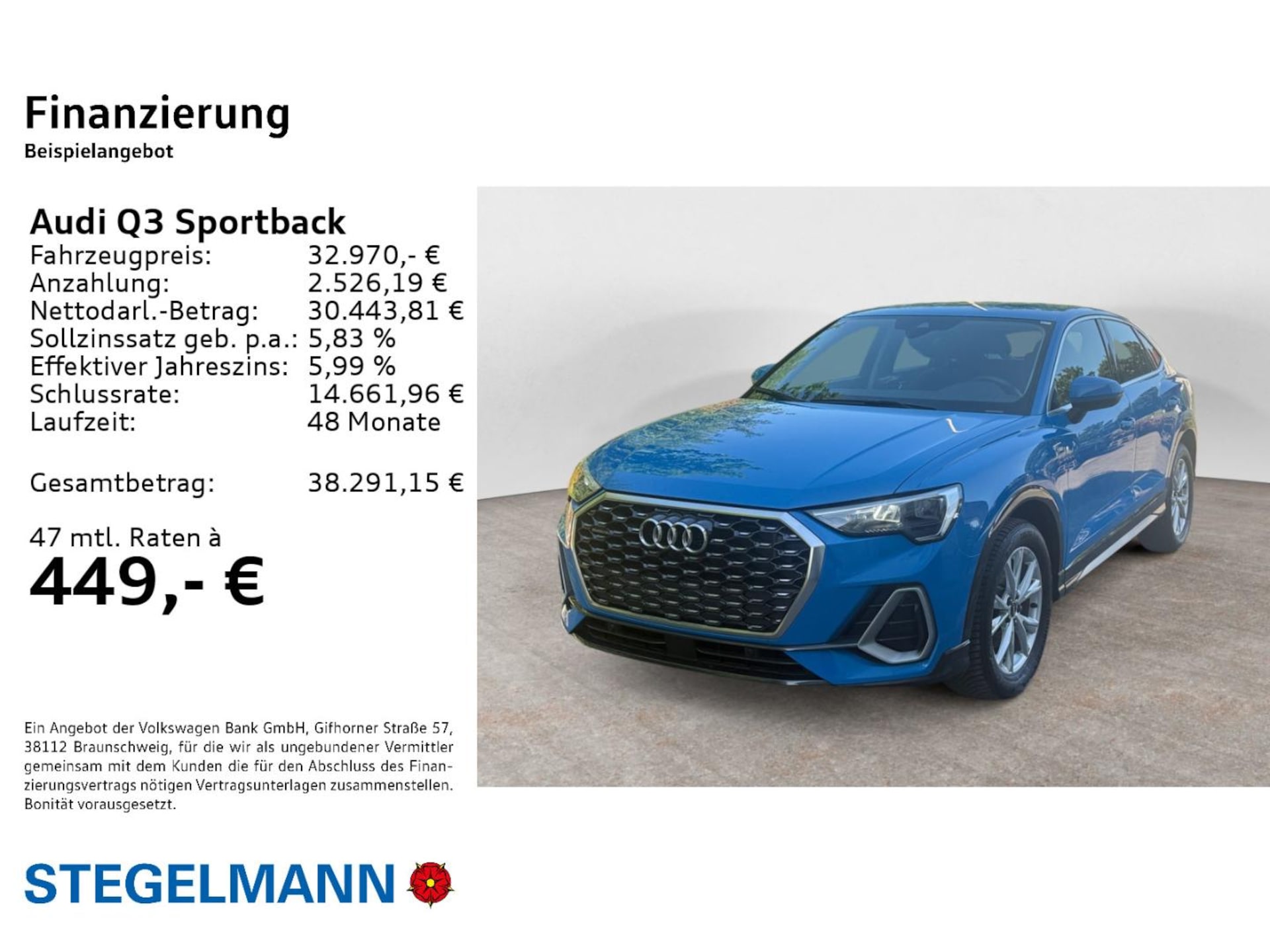 Audi Q3 Sportback S line