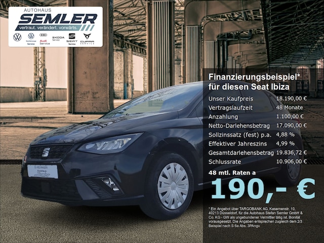 SEAT Ibiza Reference 1.0l TSI 5-Gang LED SHZ GRA PDC (DA-EM-2629)