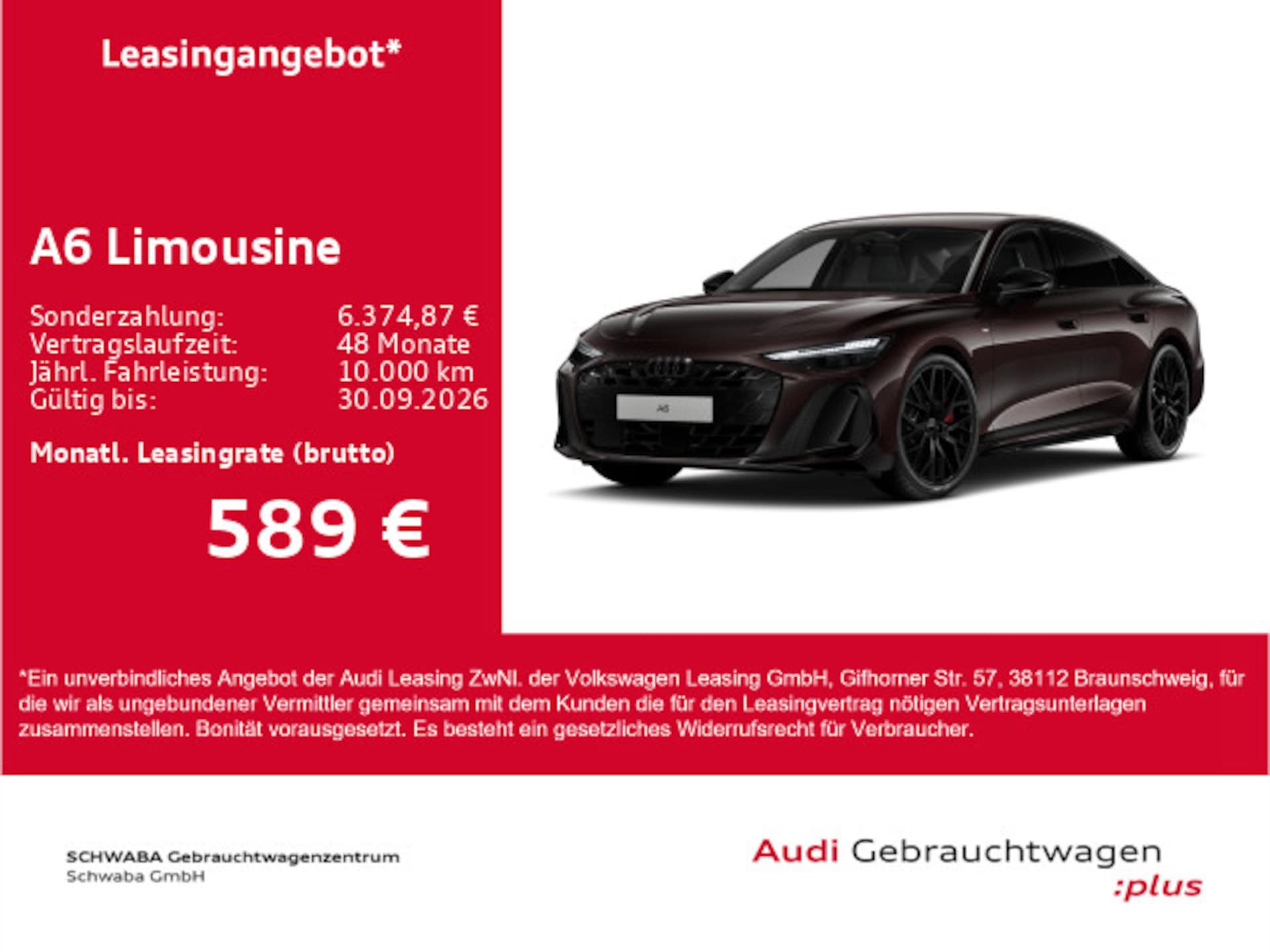 Audi A6 Limousine edition one