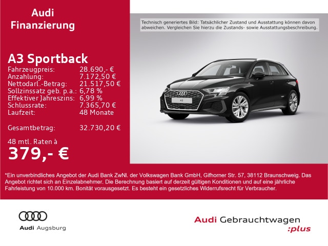Audi A3 Sportback S Line 35 TDI 110150 KW(PS) S Tronic -  - Joinsteer - #1