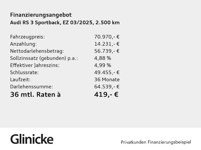Image about Audi RS 3 Sportback TFSI quattro S tronic