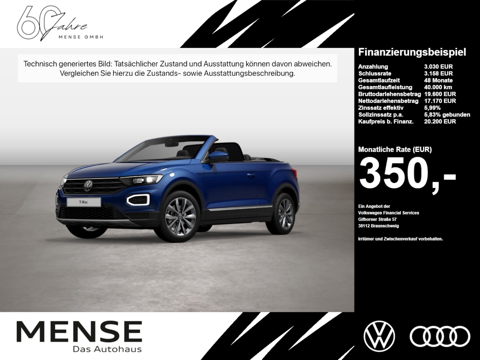 Volkswagen T-Roc Cabriolet 2020 — 1.5 TSI