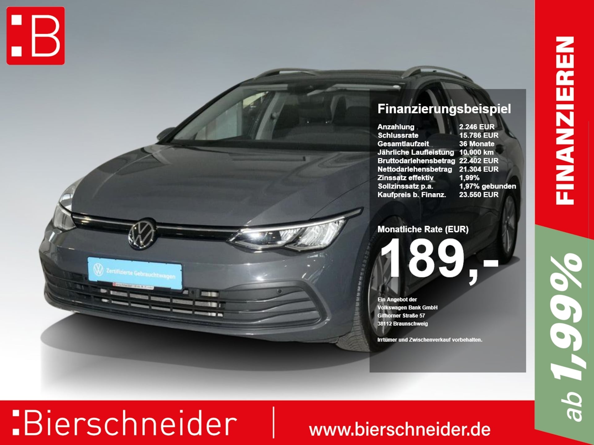 Volkswagen Golf Variant 2024 — 8 Var. 2.0 TDI DSG KAMERA AHK ACC LED NAVI