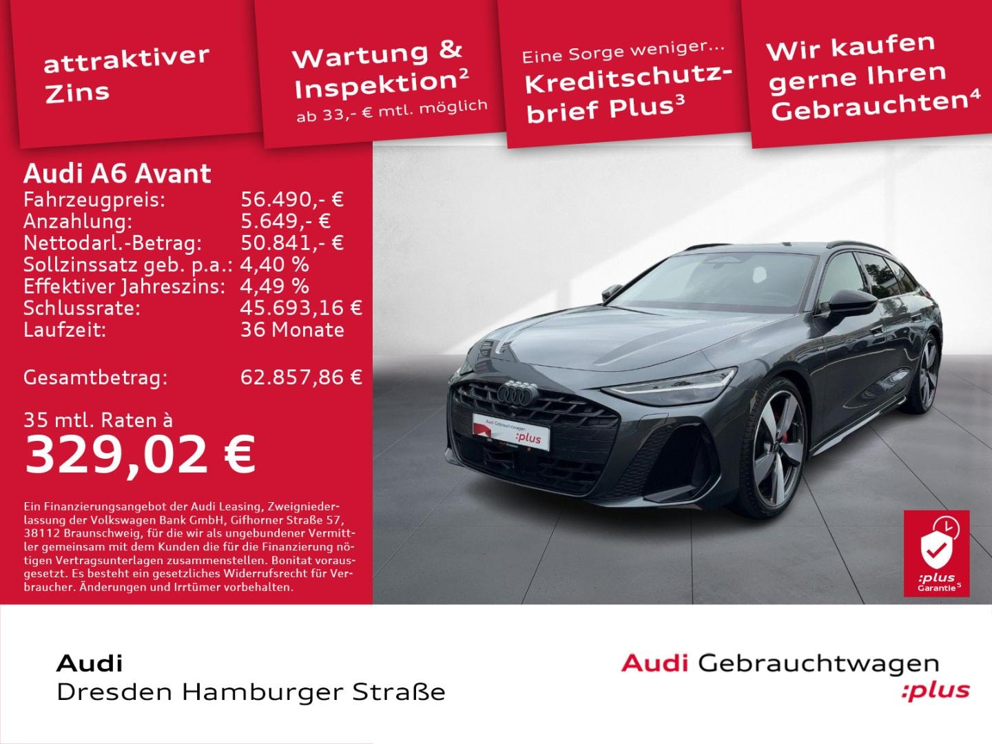 Bild über Audi A6 Avant TDI quattro 150 kW S tronic - für weitere Informationen kontaktieren Sie den Audi Partner