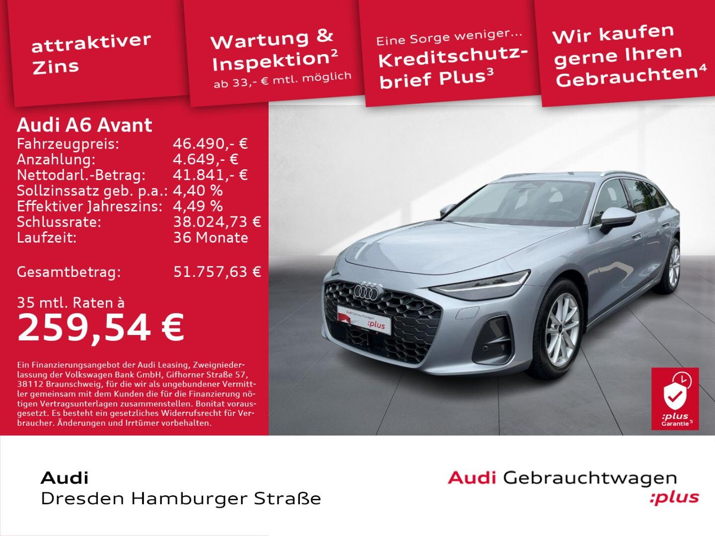Bild über Audi A6 Avant TDI quattro 150 kW S tronic - für weitere Informationen kontaktieren Sie den Audi Partner