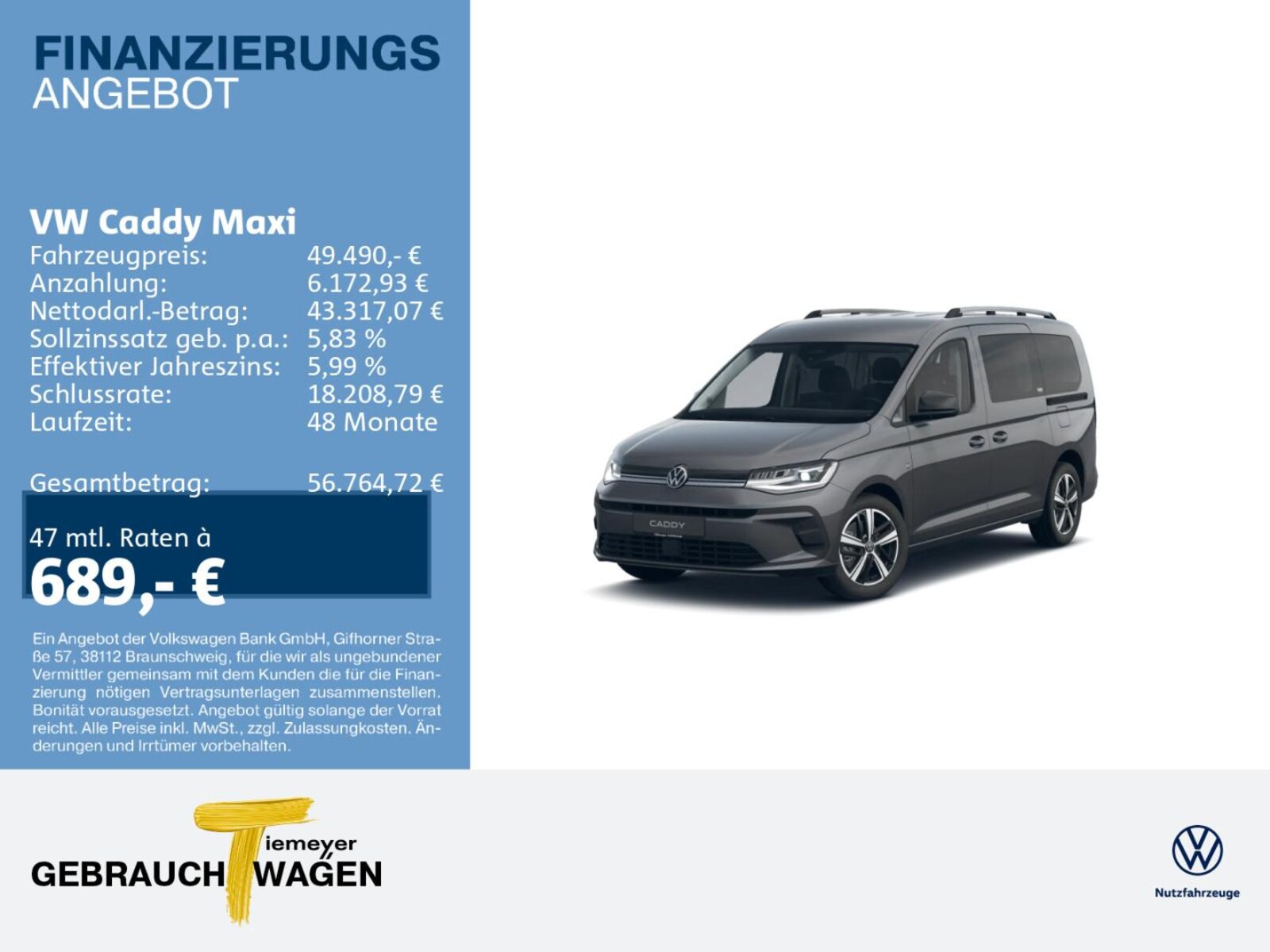 Volkswagen Caddy Maxi Kombi