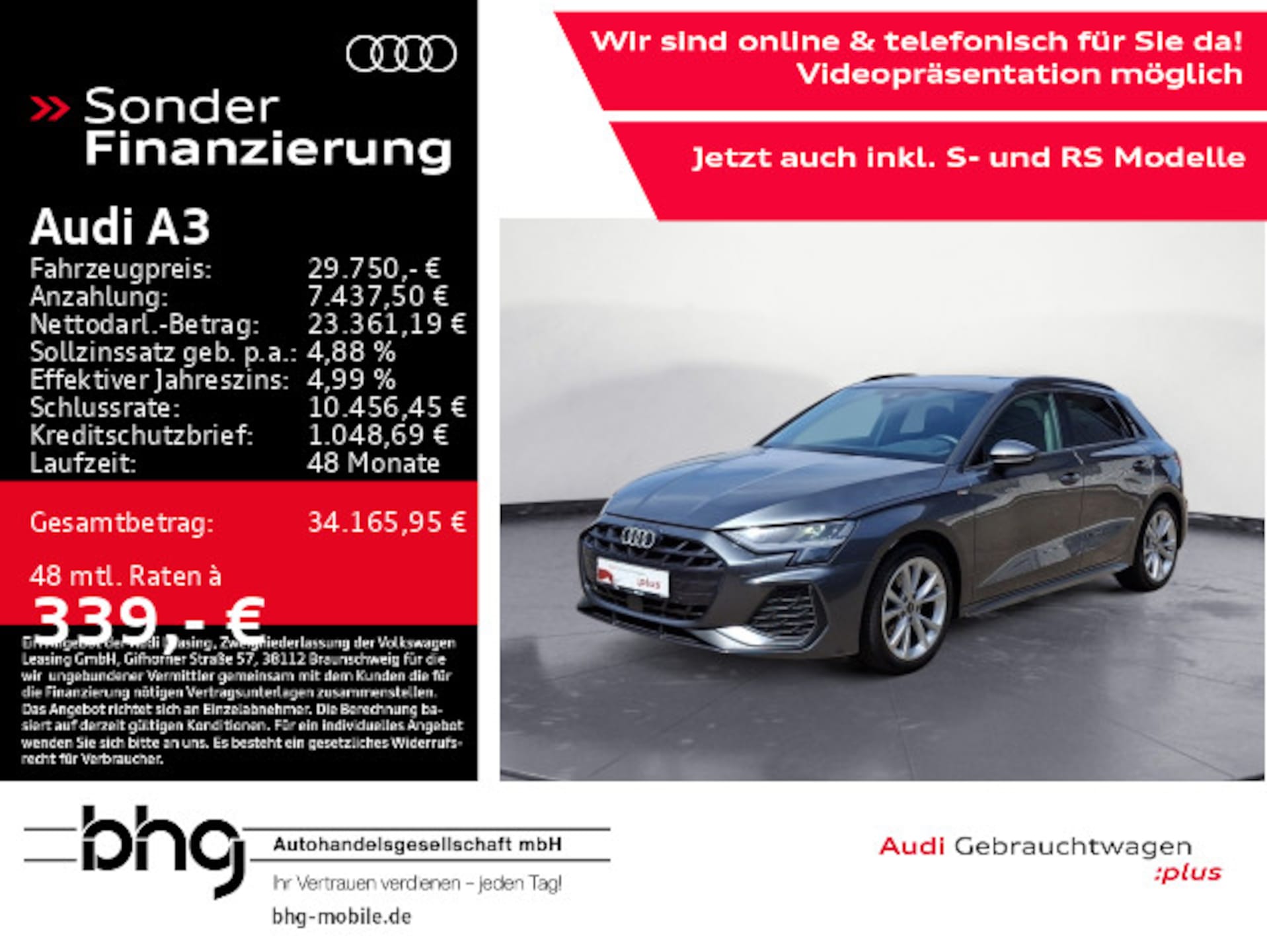 Audi A3 Sportback S line