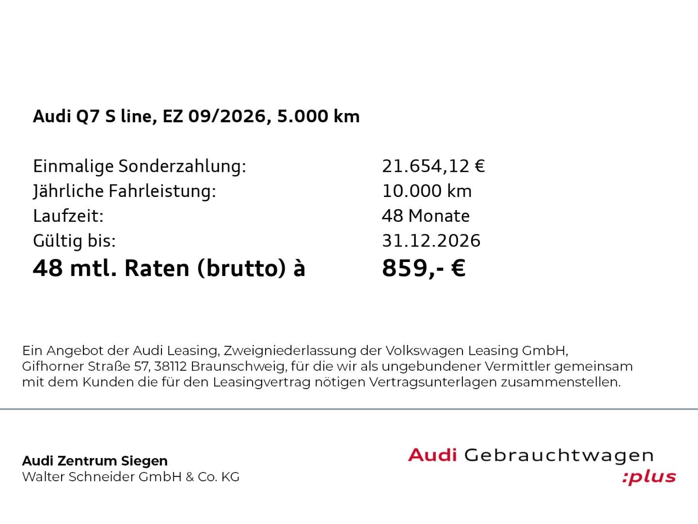Bild über Audi Q7 SUV TDI quattro 220 kW tiptronic - für weitere Informationen kontaktieren Sie den Audi Partner