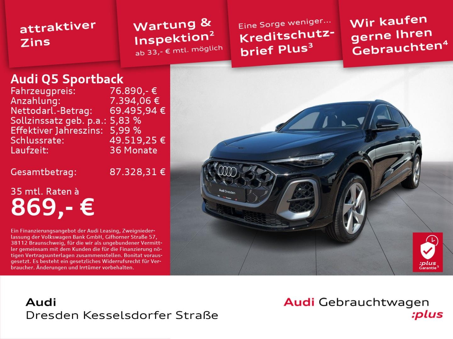 Bild über Audi Q5 Sportback e-hybrid e-hybrid quattro 270 kW S tronic - für weitere Informationen kontaktieren Sie den Audi Partner