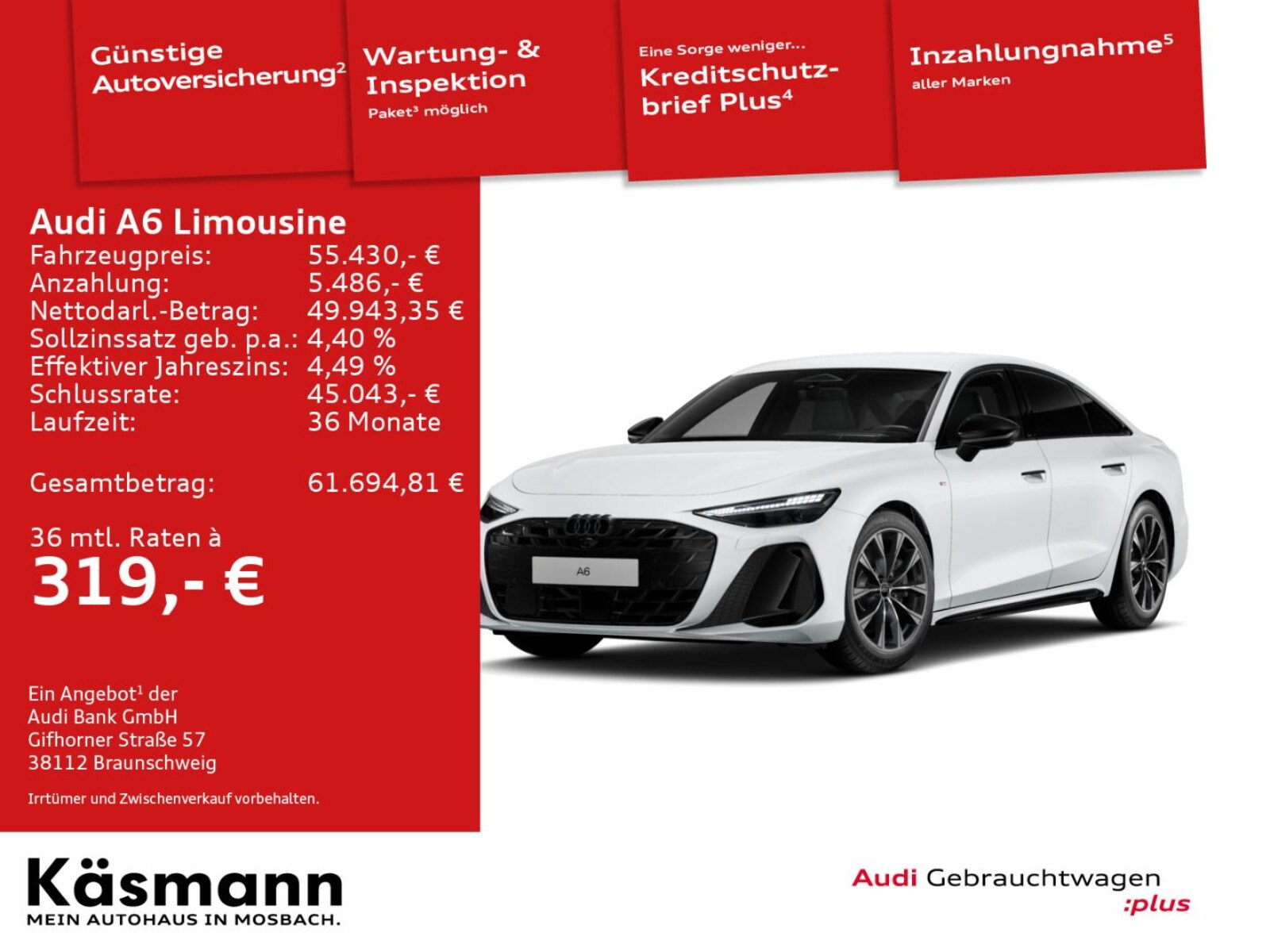 Audi A6 Limousine – Bild 2