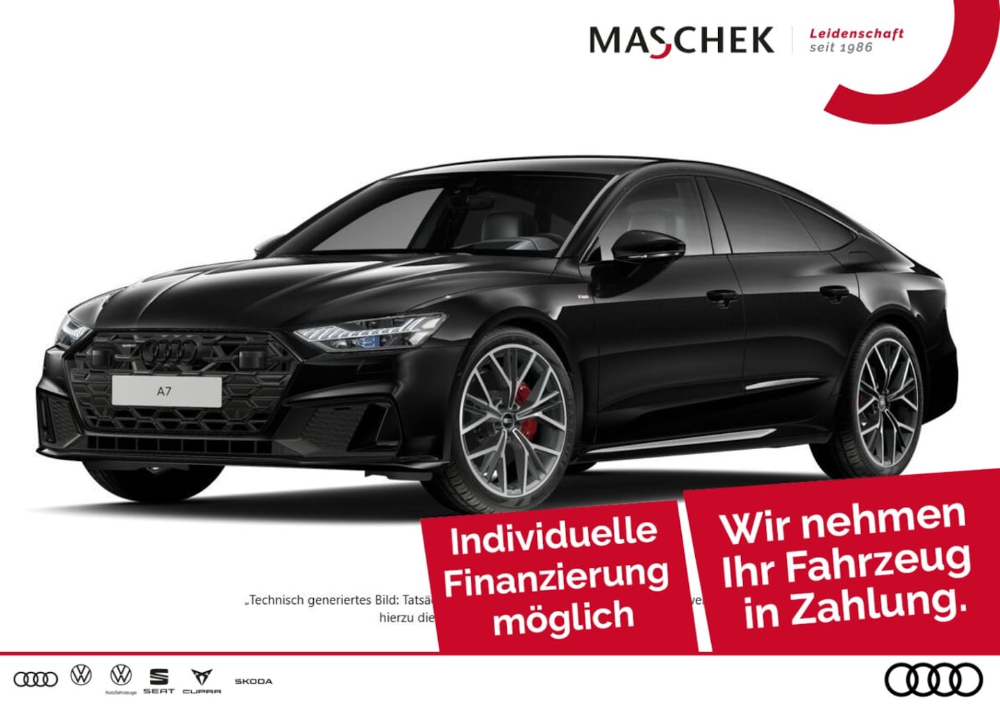 Bild über Audi A7 Sportback TFSI e 55 TFSI e quattro S tronic - für weitere Informationen kontaktieren Sie den Audi Partner