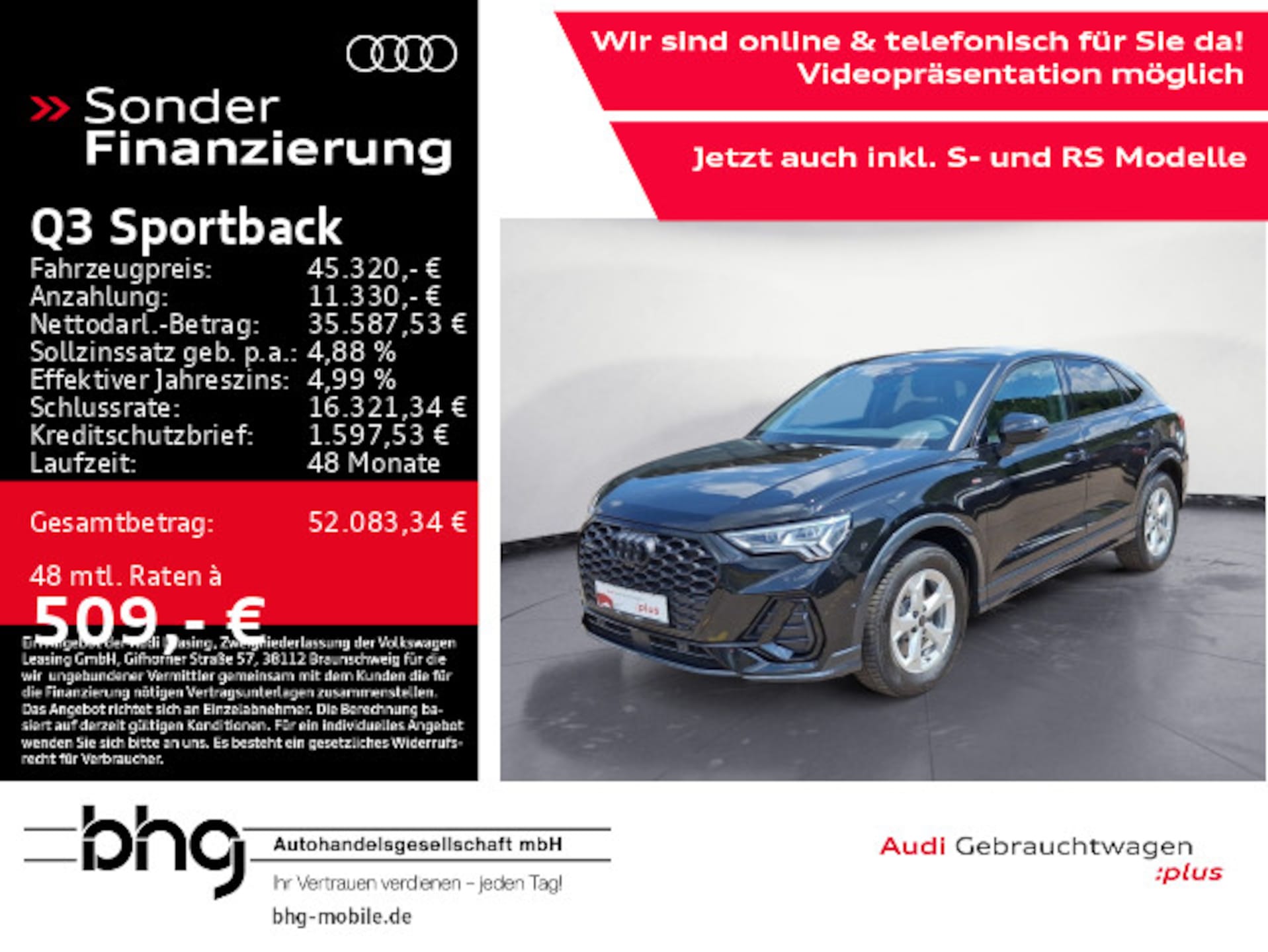 Audi Q3 Sportback S line