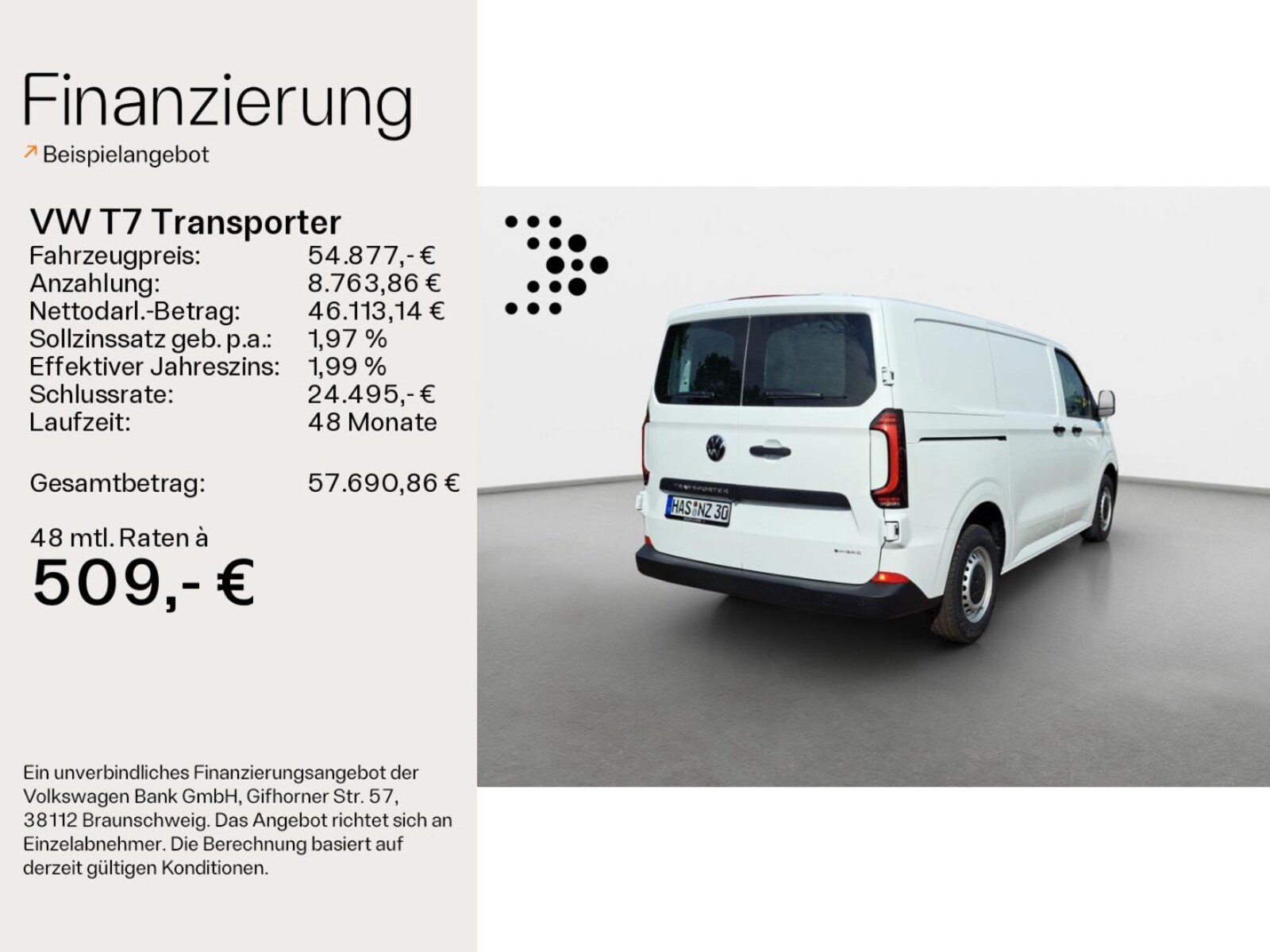 Volkswagen Transporter Kasten kurzer Radstand – Bild 2