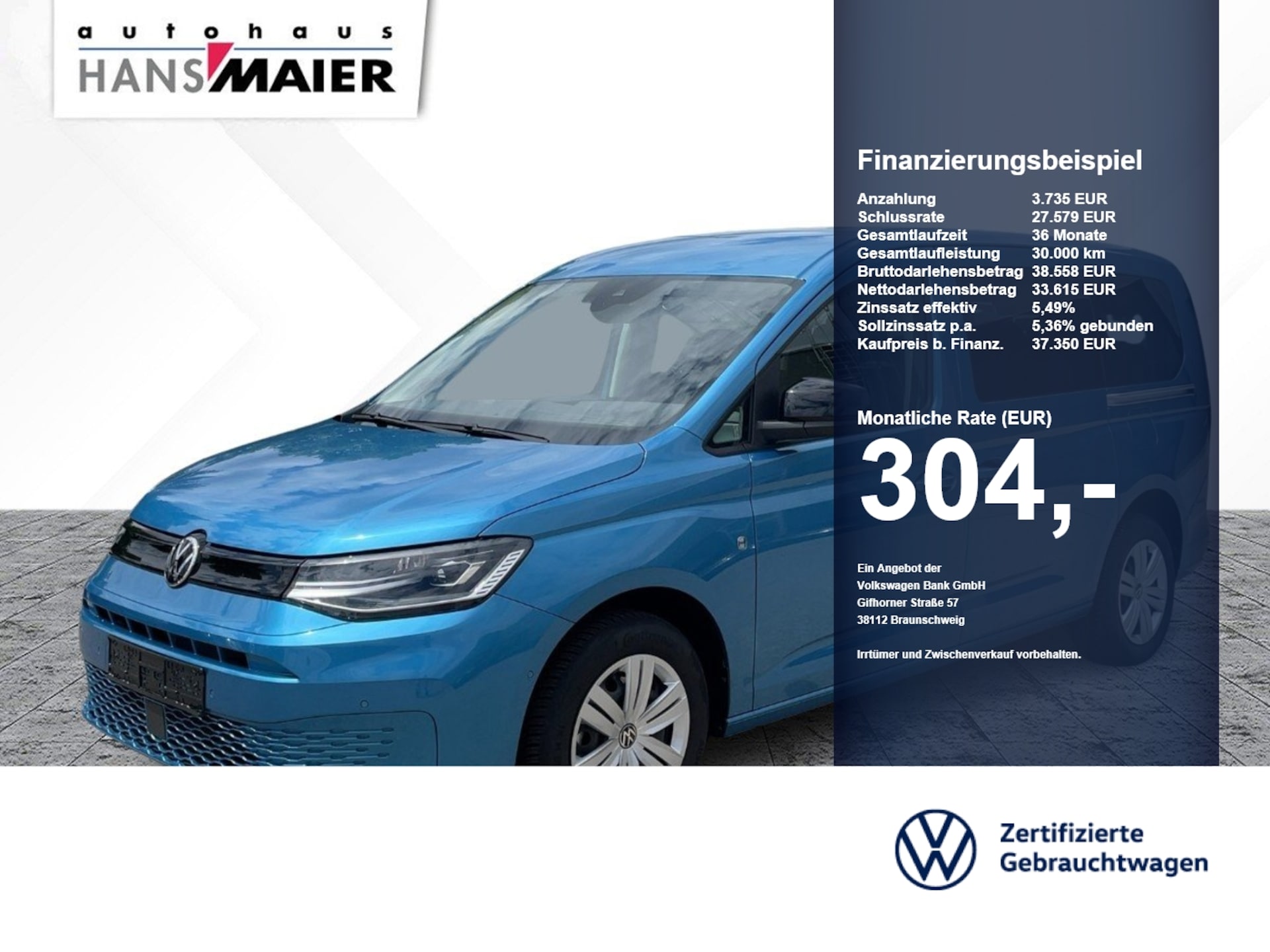 Volkswagen Caddy Maxi Basis-Modell