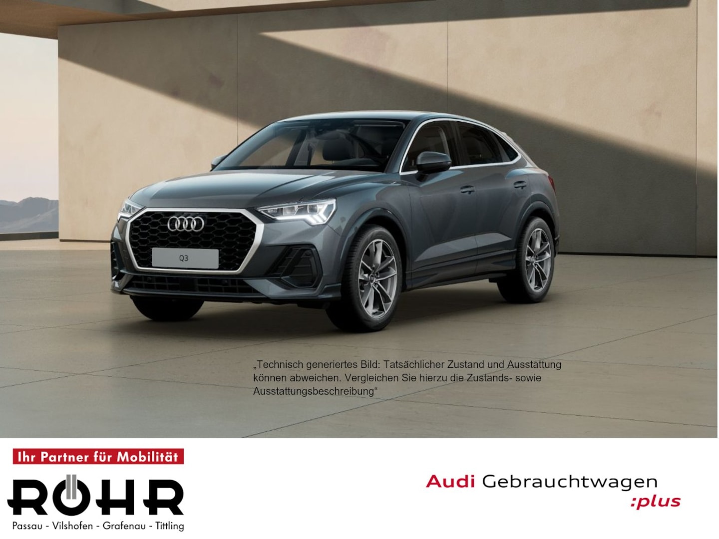 Bild über Audi Q3 Sportback TDI 110 kW S tronic - für weitere Informationen kontaktieren Sie den Audi Partner