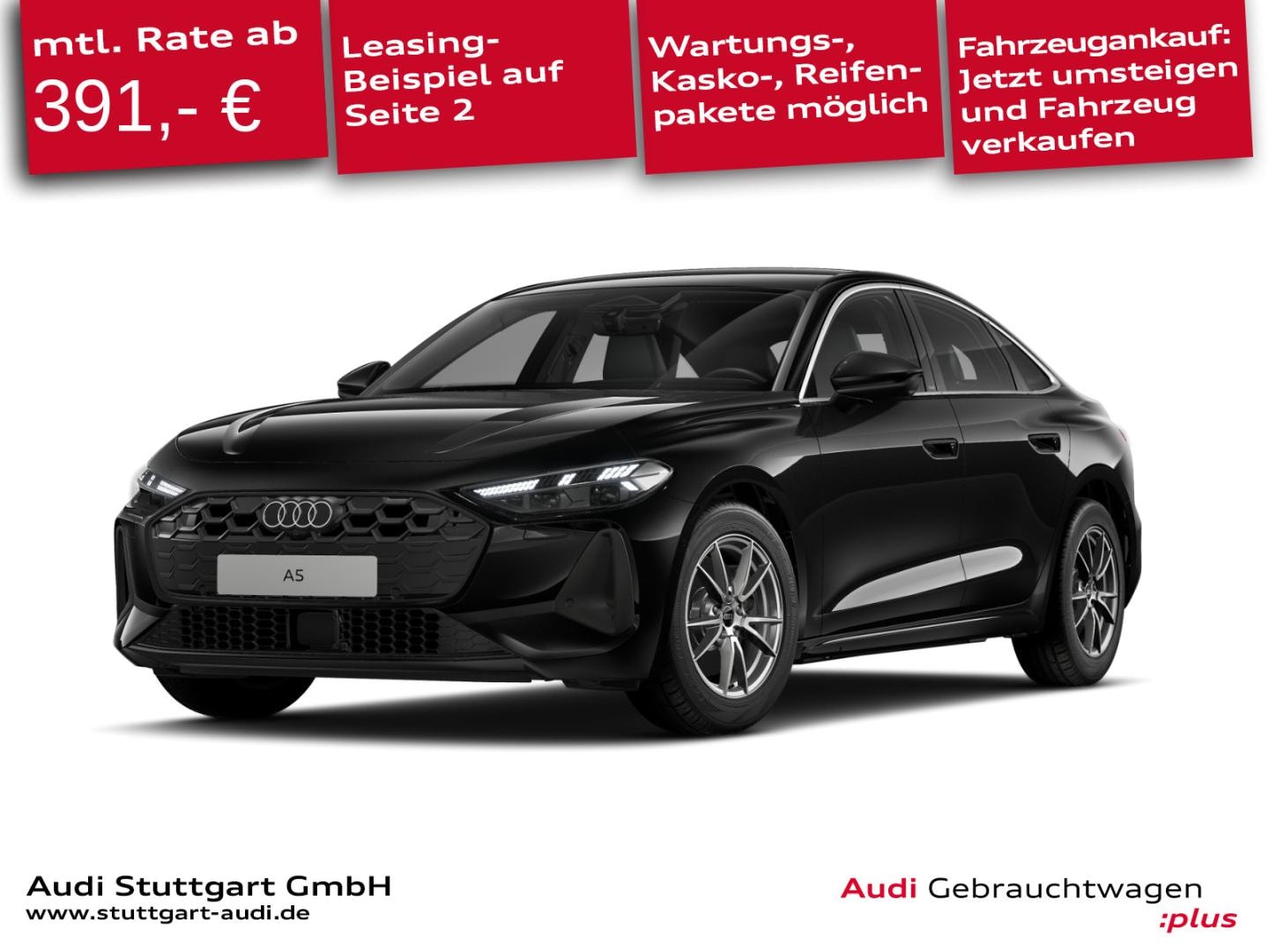 Bild über Audi A5 Limousine TDI 150 kW S tronic - für weitere Informationen kontaktieren Sie den Audi Partner