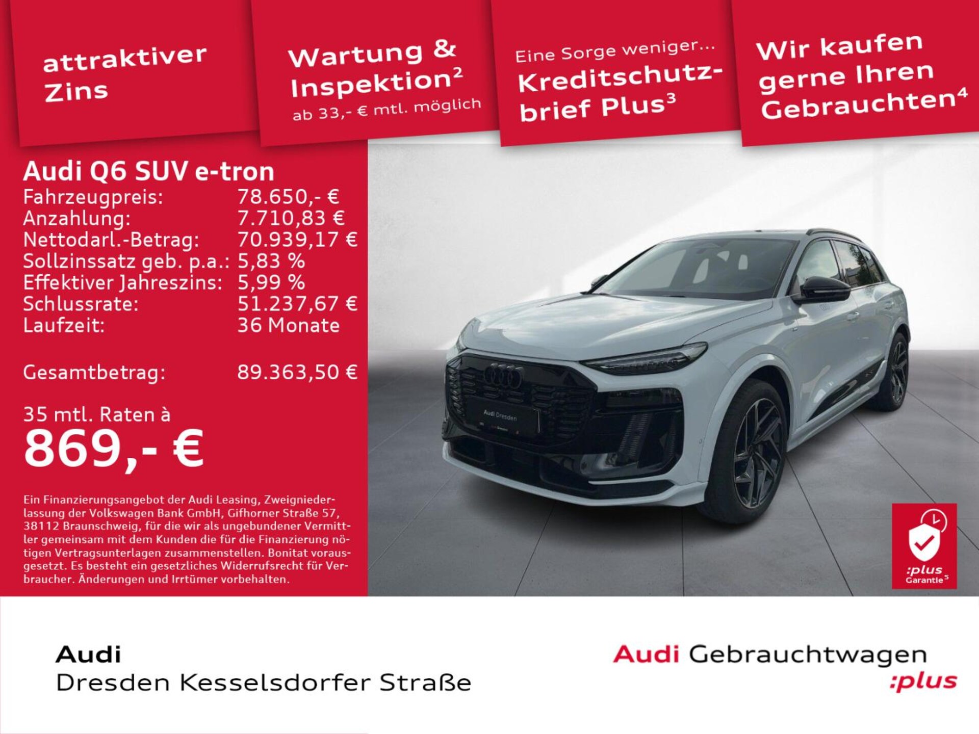 Audi Q6 SUV e-tron