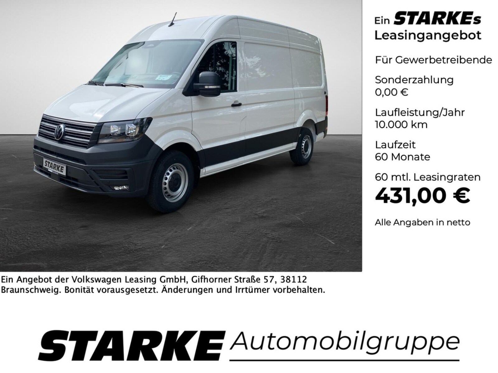Volkswagen Crafter Kasten mittlerer Radstand