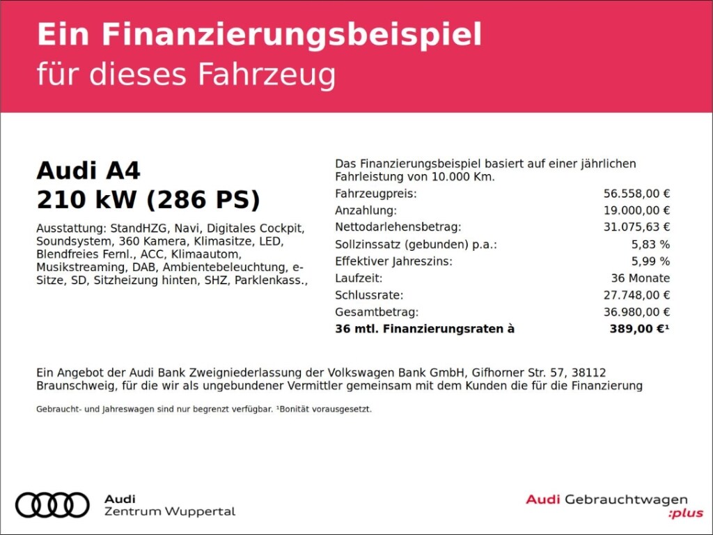 Image about Audi A4 Limousine S line 50 TDI quattro tiptronic