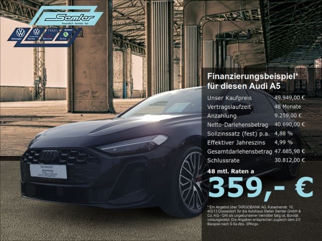 Audi A5 Avant 2.0 TDI S-Line quattro MATRIX 360 NAVI (DA-EM-2550)