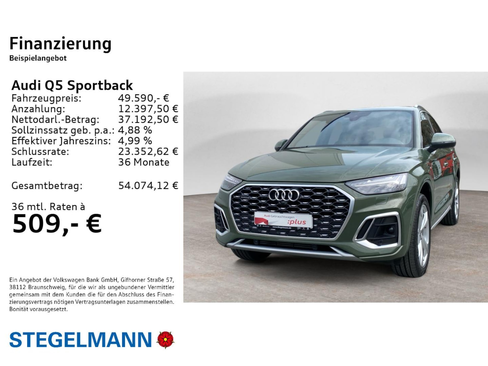 Audi Q5 Sportback TFSI e S line