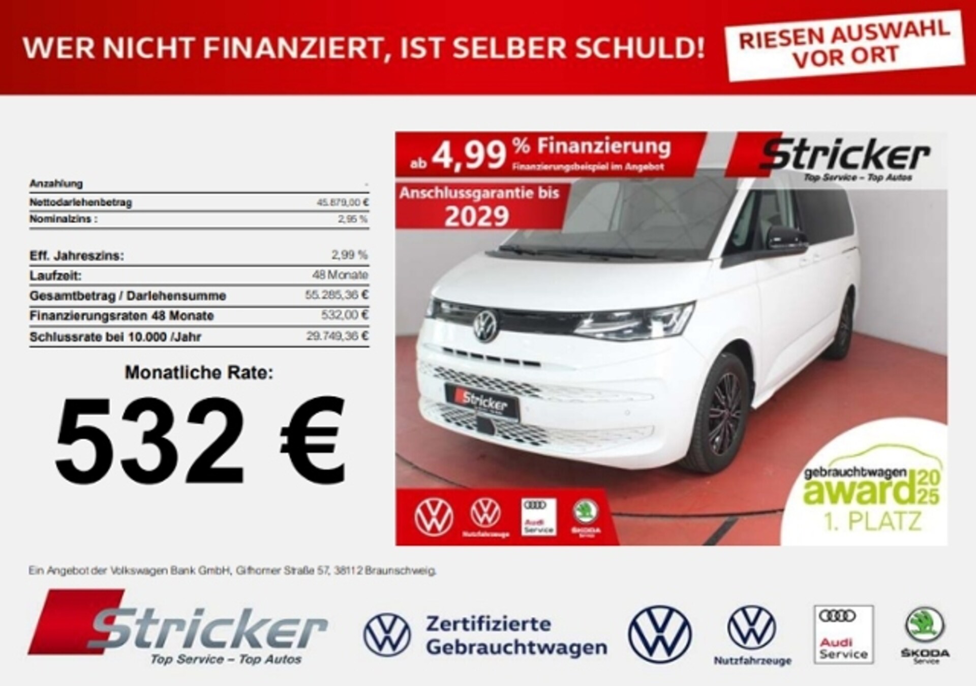 Volkswagen Multivan Langversion Basis-Modell