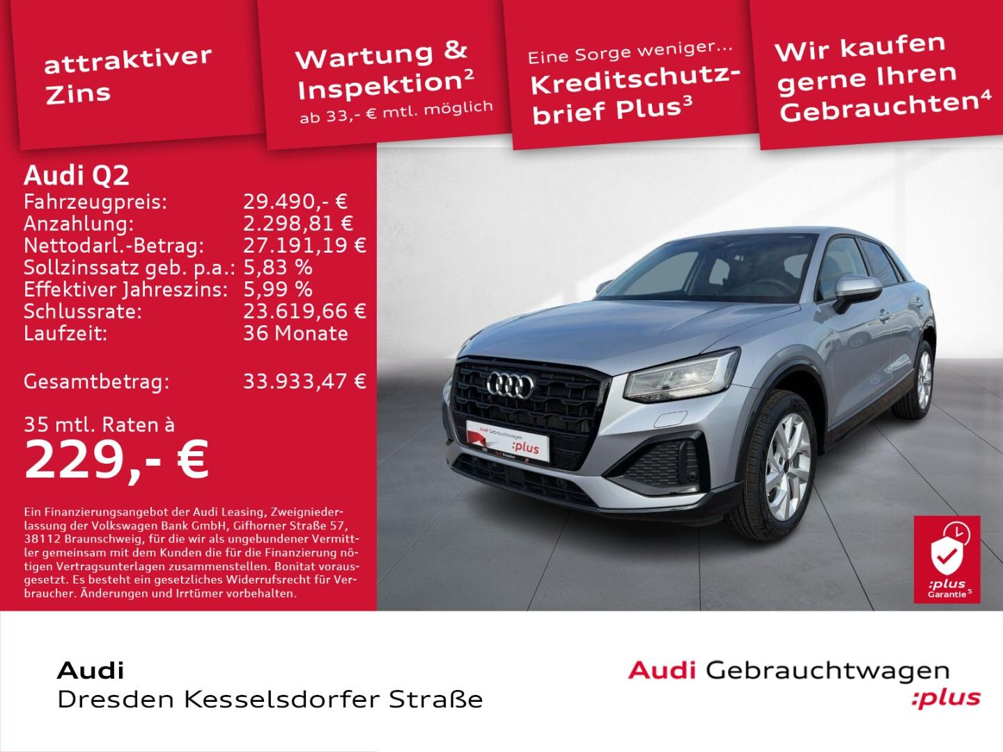 Bild über Audi Q2 advanced 35 TFSI S tronic - für weitere Informationen kontaktieren Sie den Audi Partner