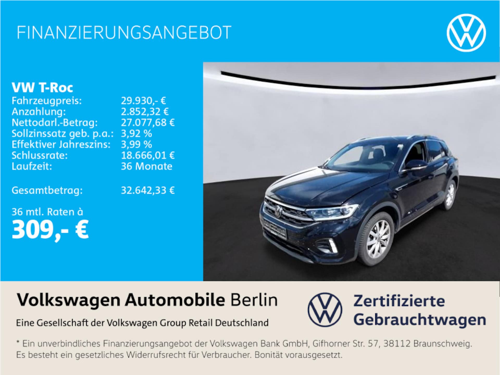 Volkswagen T-Roc R-Line