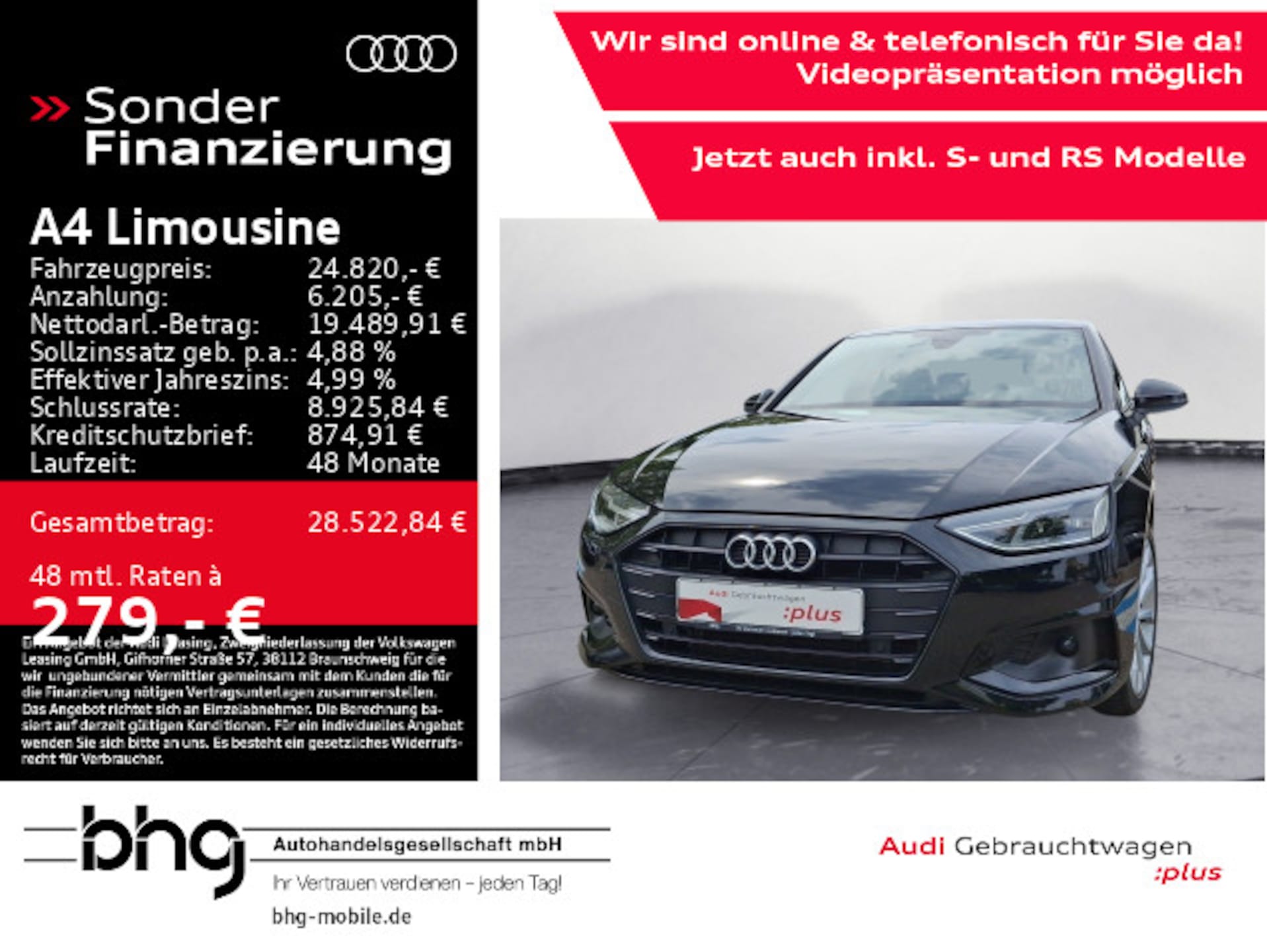 Audi A4 Limousine Advanced