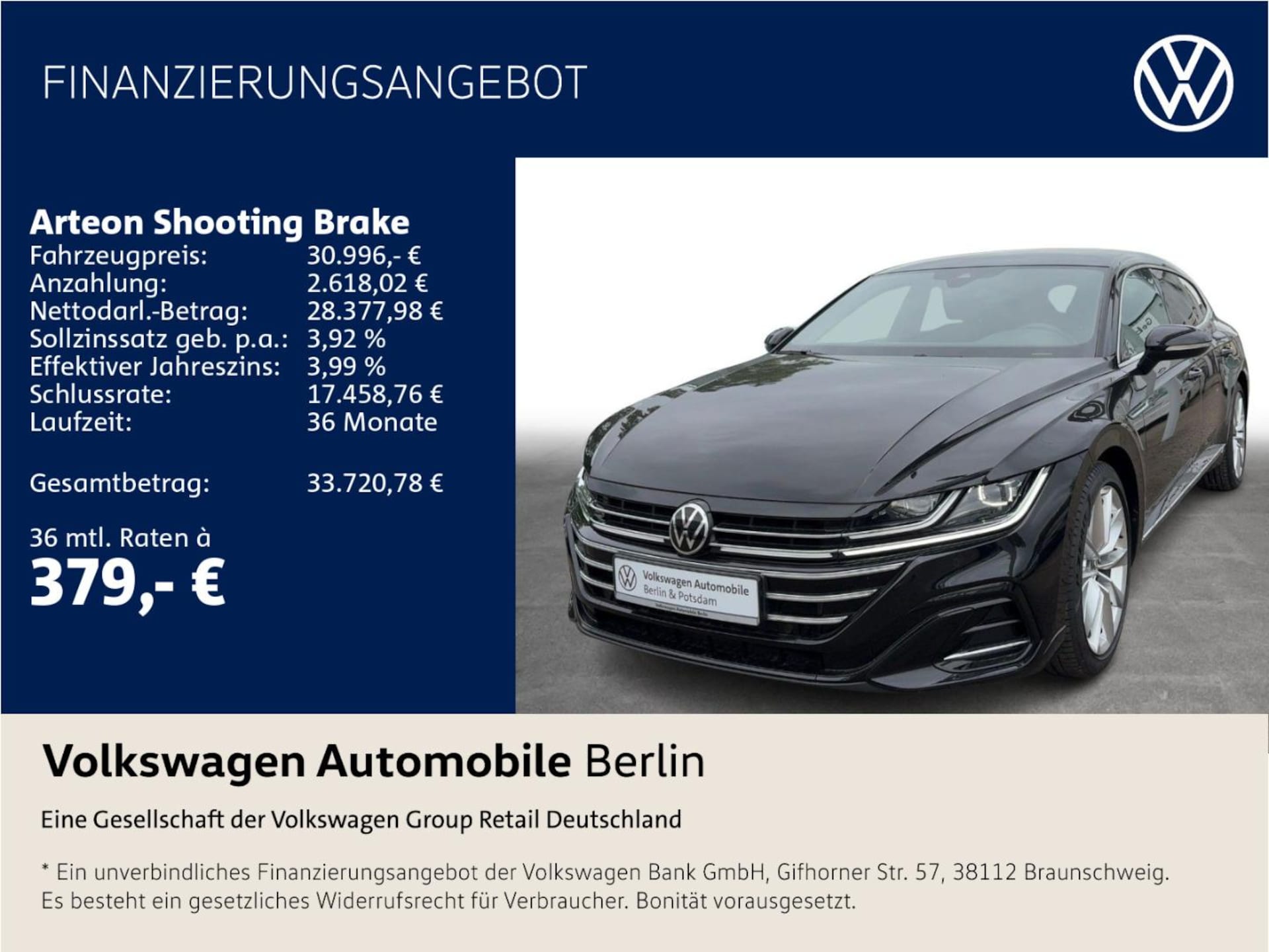 Volkswagen Arteon Shooting Brake R-Line