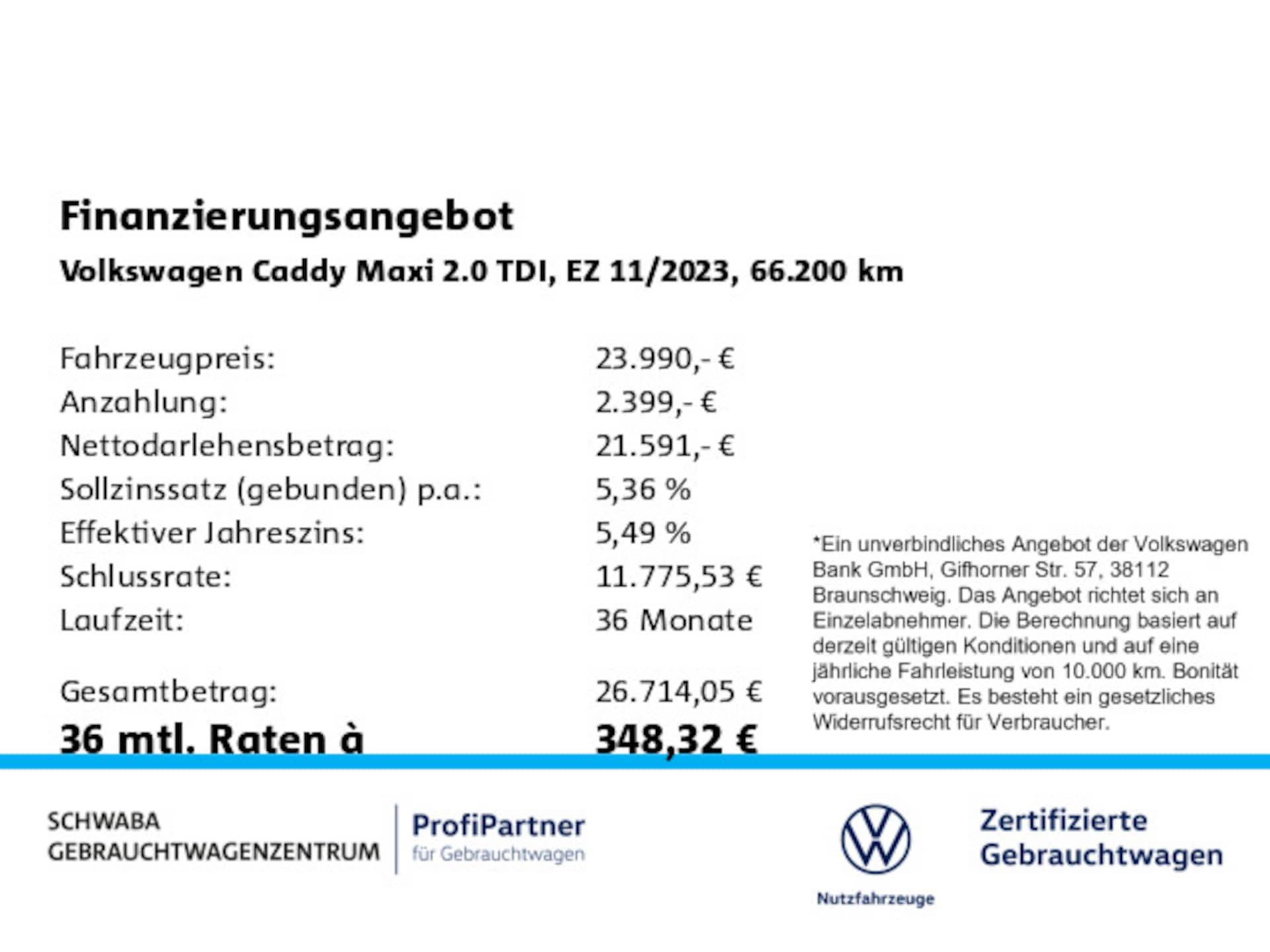Volkswagen Caddy Maxi Cargo