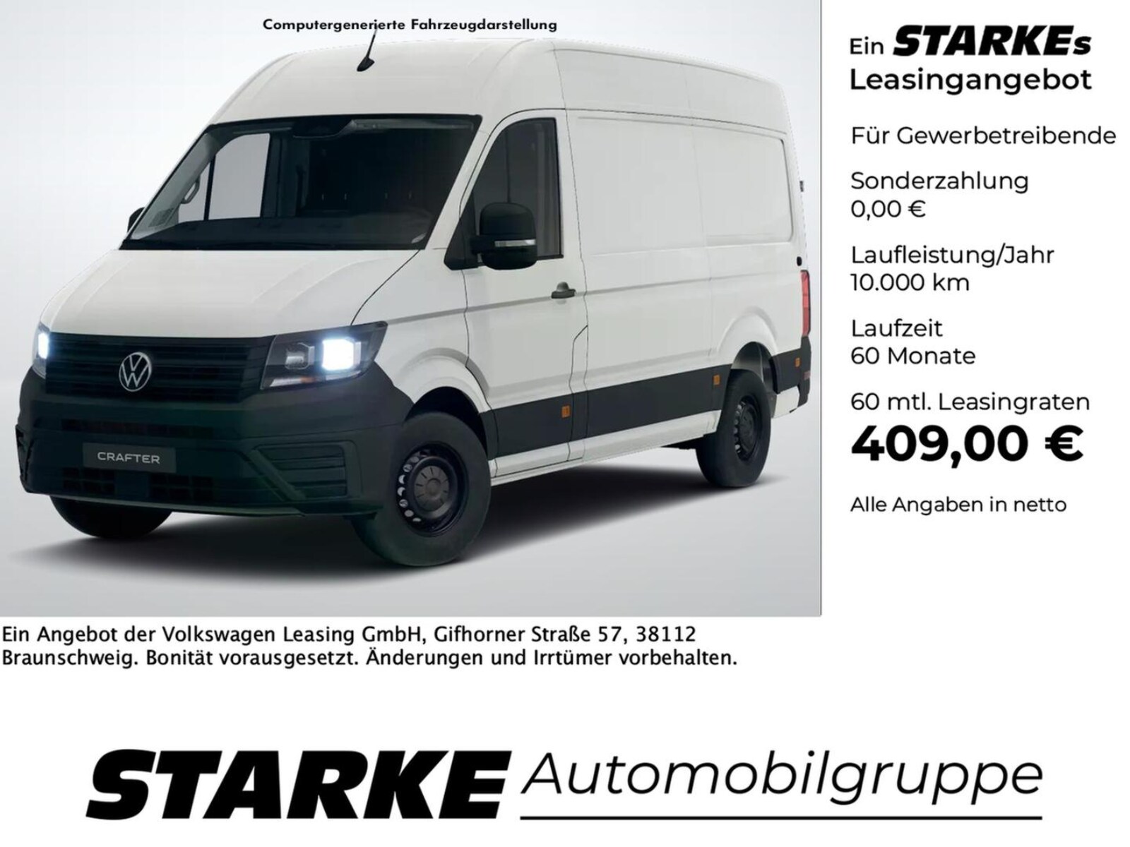 Volkswagen Crafter Kasten mittlerer Radstand