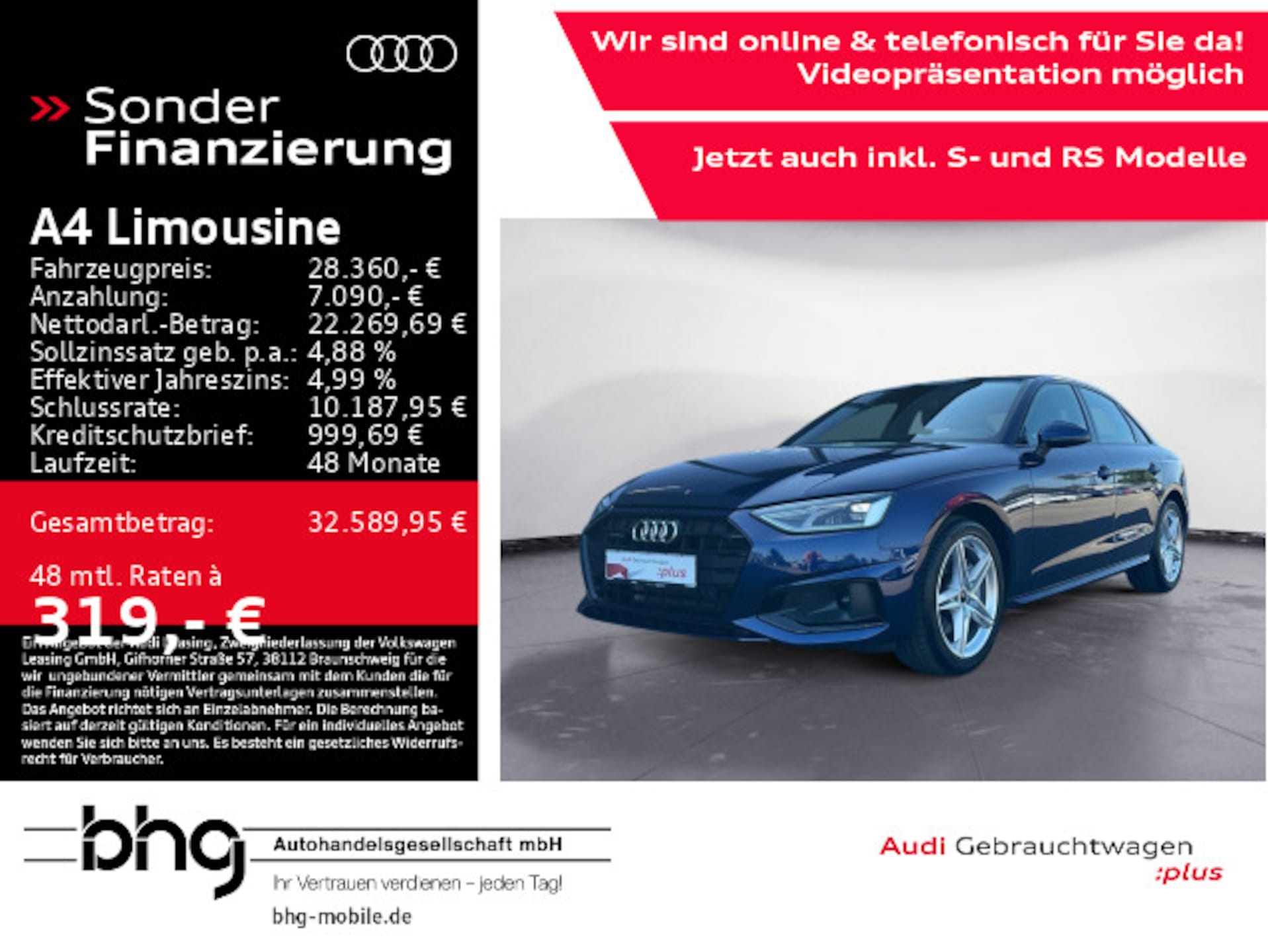 Audi A4 Limousine Advanced